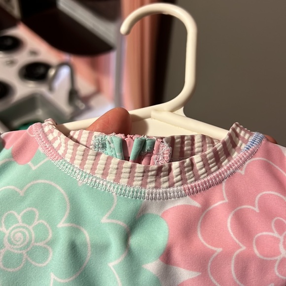 Ruffle Butts Floral Swim Suit 0/3 Months - Picture 5 of 5